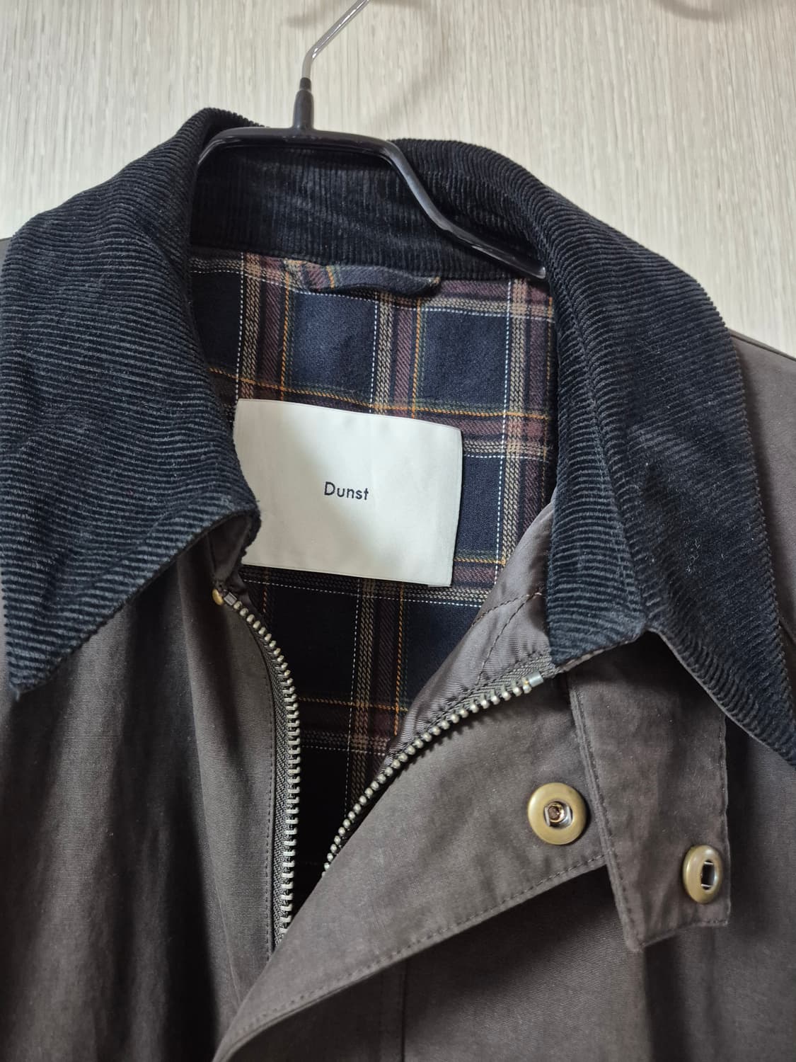 (25년) 던스트 왁스 코튼 헌팅자켓블랙 라지 상품이미지5
