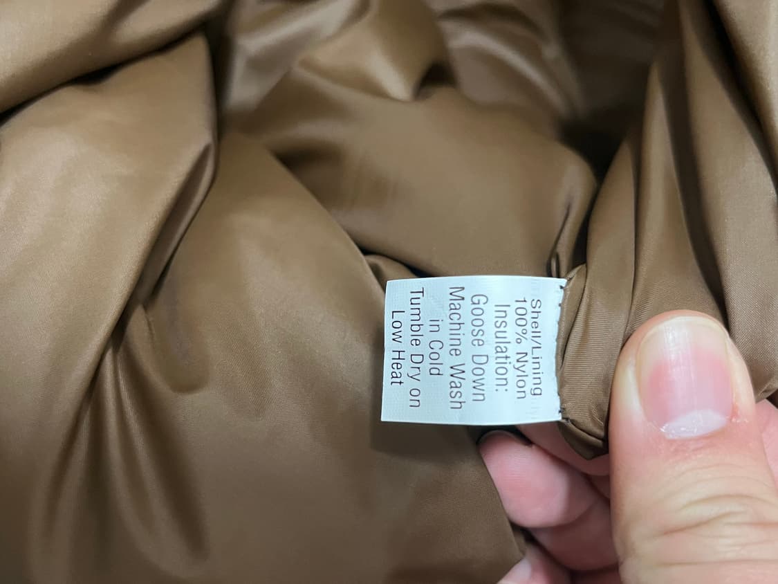 [L] 크레센트다운웍스 구스 다운 베스트 브라운 상품이미지3