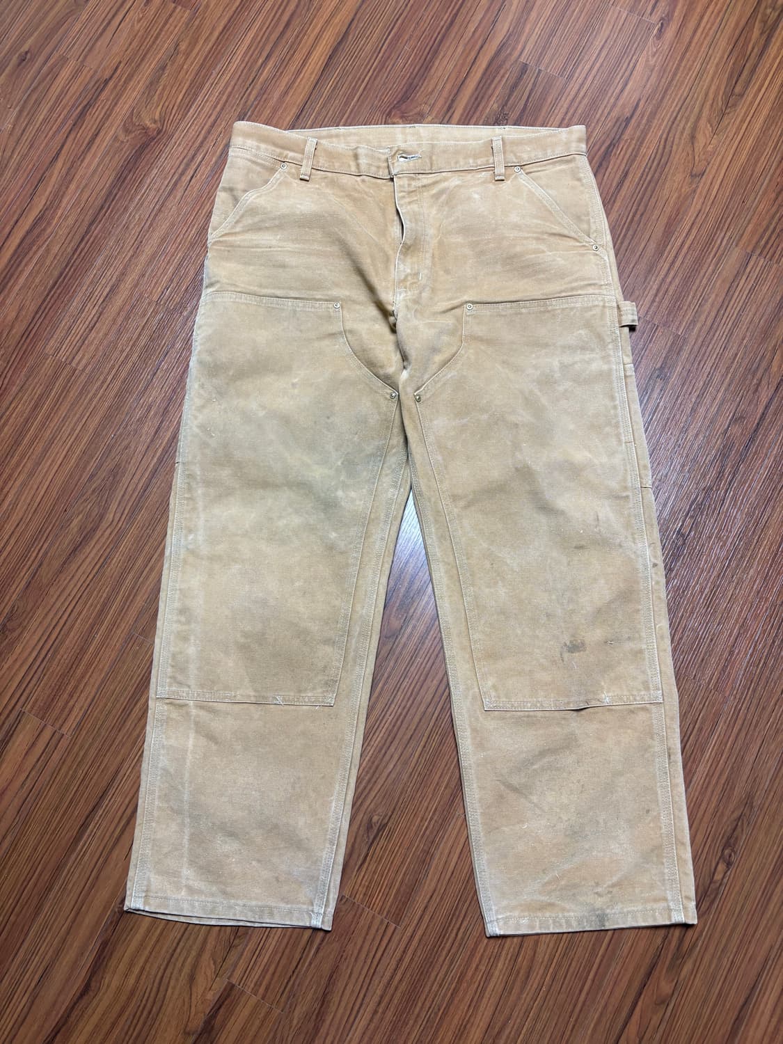 [38X30]90s 칼하트 더블니 Made in USA 상품이미지1