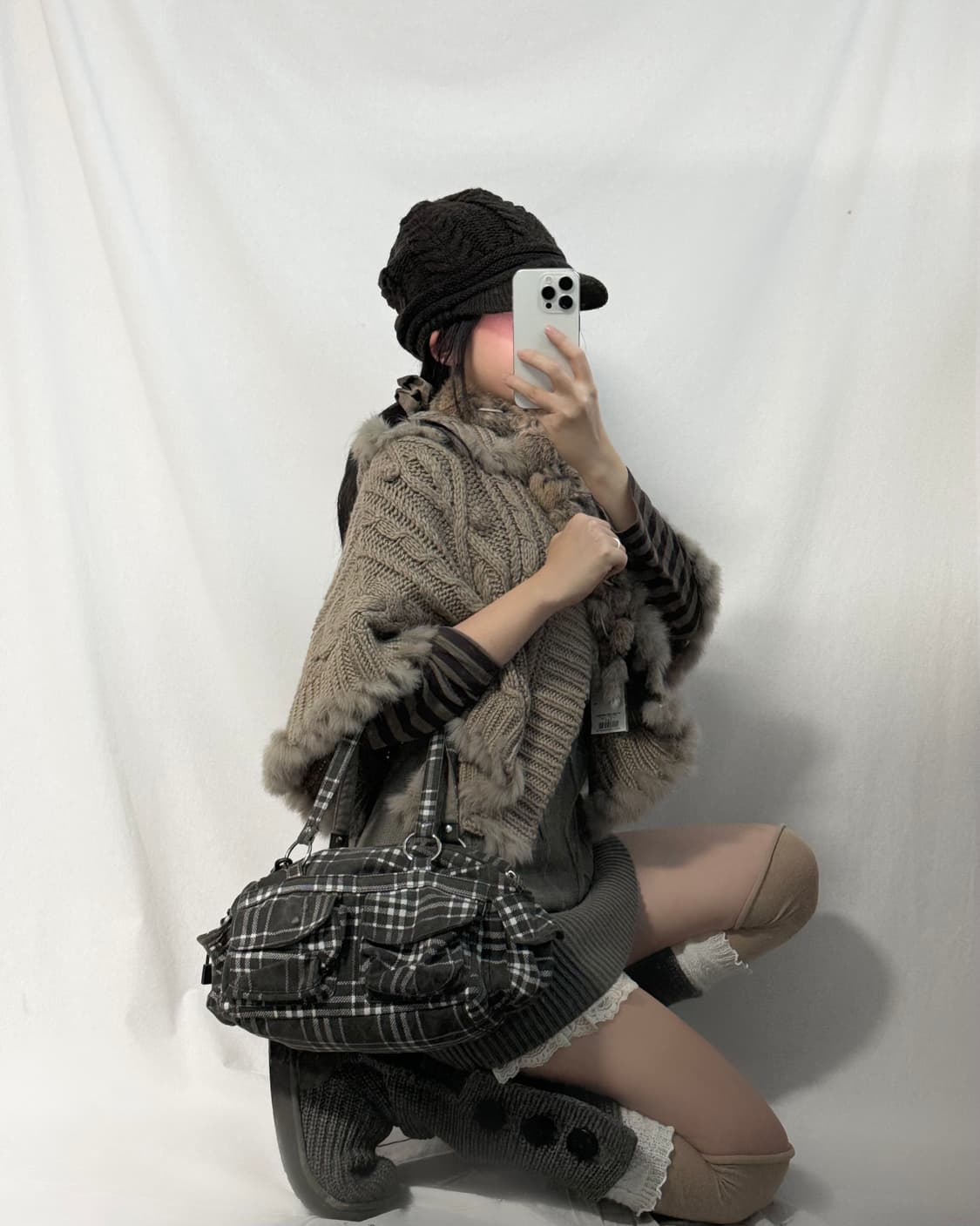 (미사용)  퍼 머플러 상품이미지4