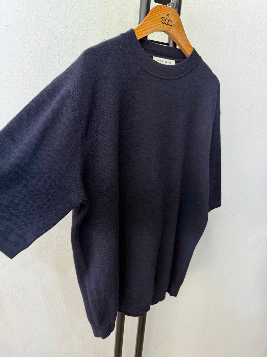 정품) 더캐시미어 한섬 루즈핏 네이비 캐시미어 니트 90 F 상품이미지2