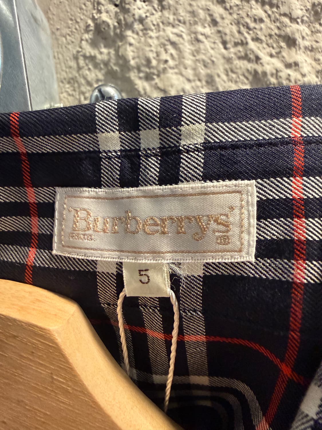 S 버버리 BURBERRY 노바체크 셔츠 네이비 상품이미지5