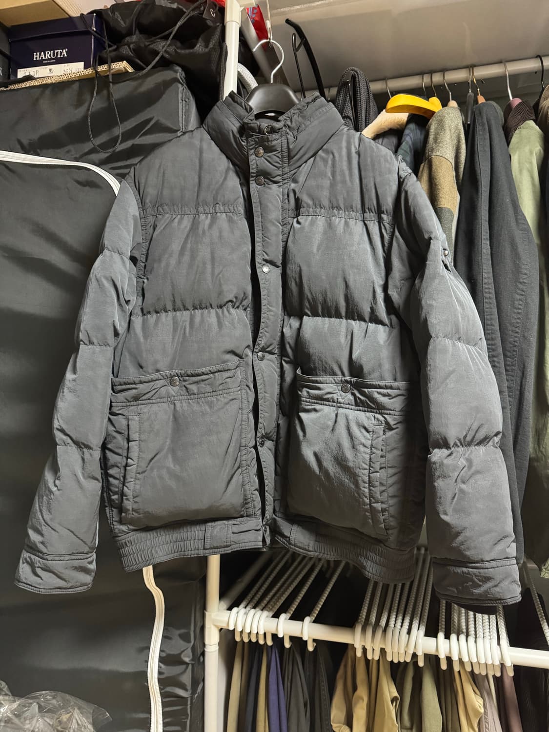 [L] 이스트로그 X 시리즈 헌터 숏 구스다운 파카 상품이미지1