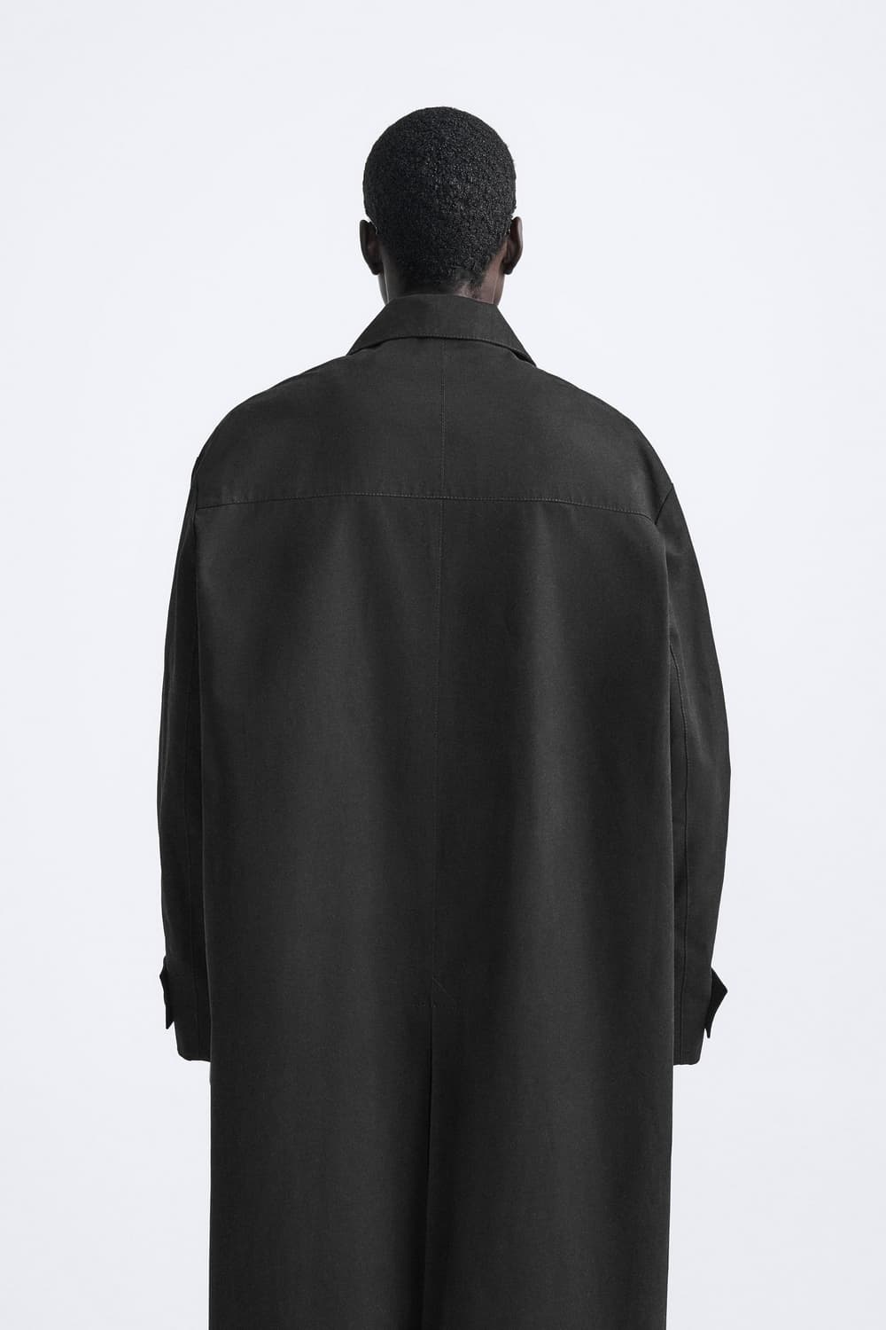 자라/ 롱 트렌치 코트 블랙/ L 상품이미지4