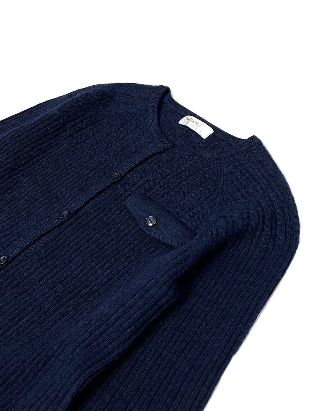 vintage 네이비 케이블 니트 가디건  상품이미지4