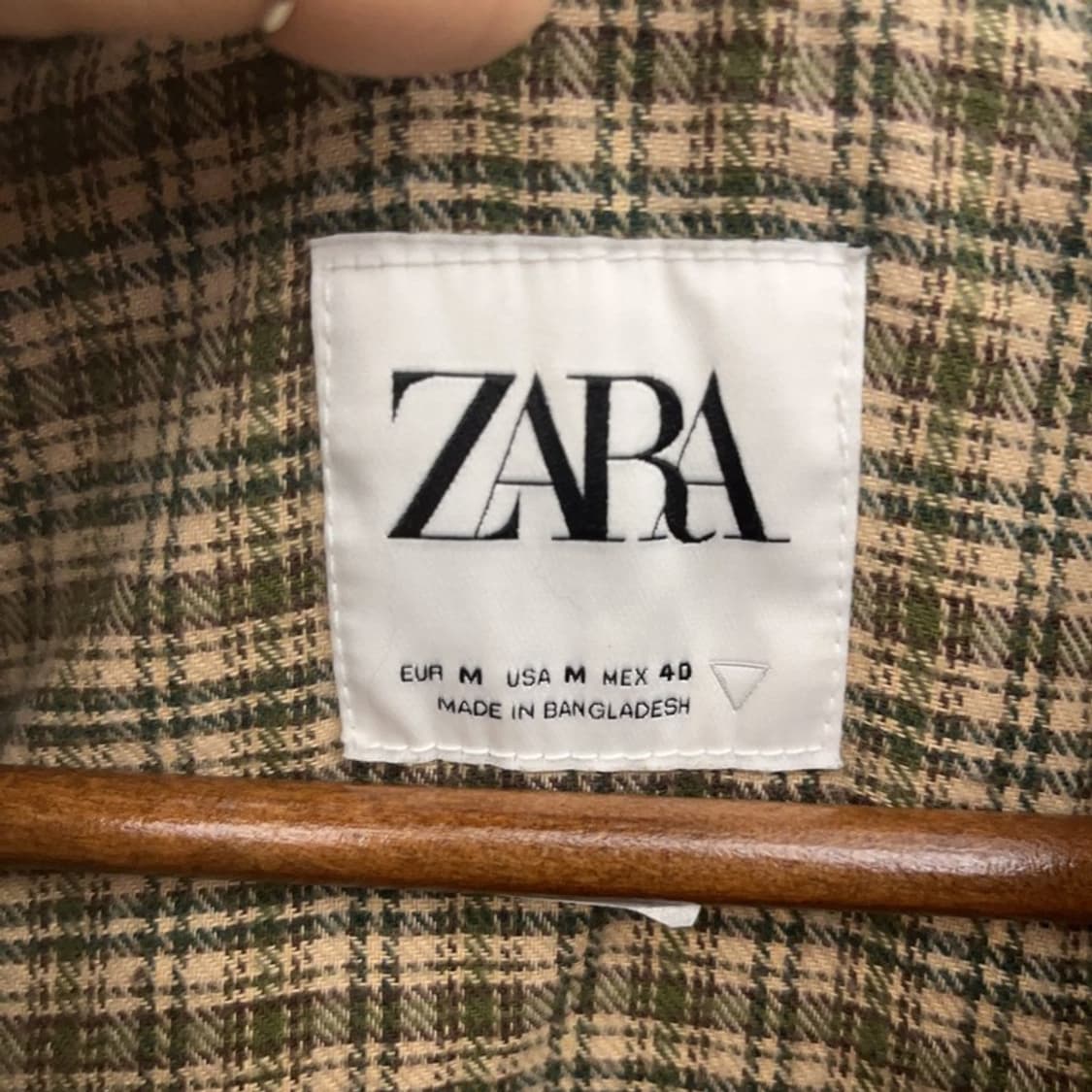 자라 빈티지 컨트리 플란넬체크 워크 셔츠 자켓 M C08943 상품이미지5