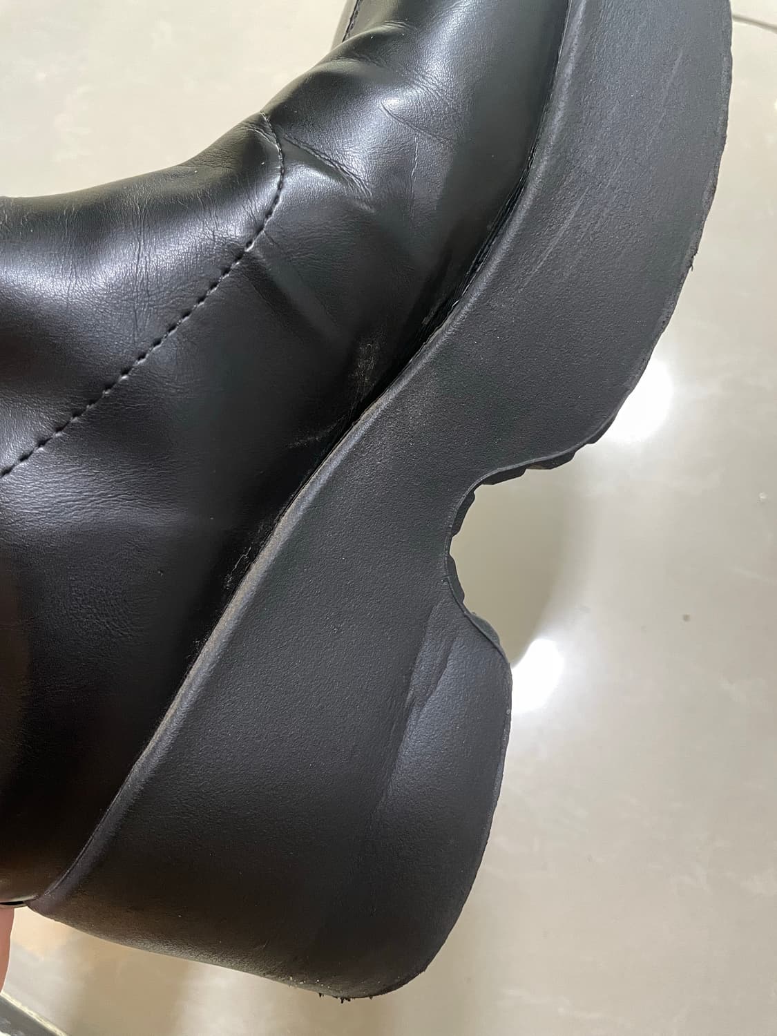 8cm 통굽 앵클 부츠 상품이미지2