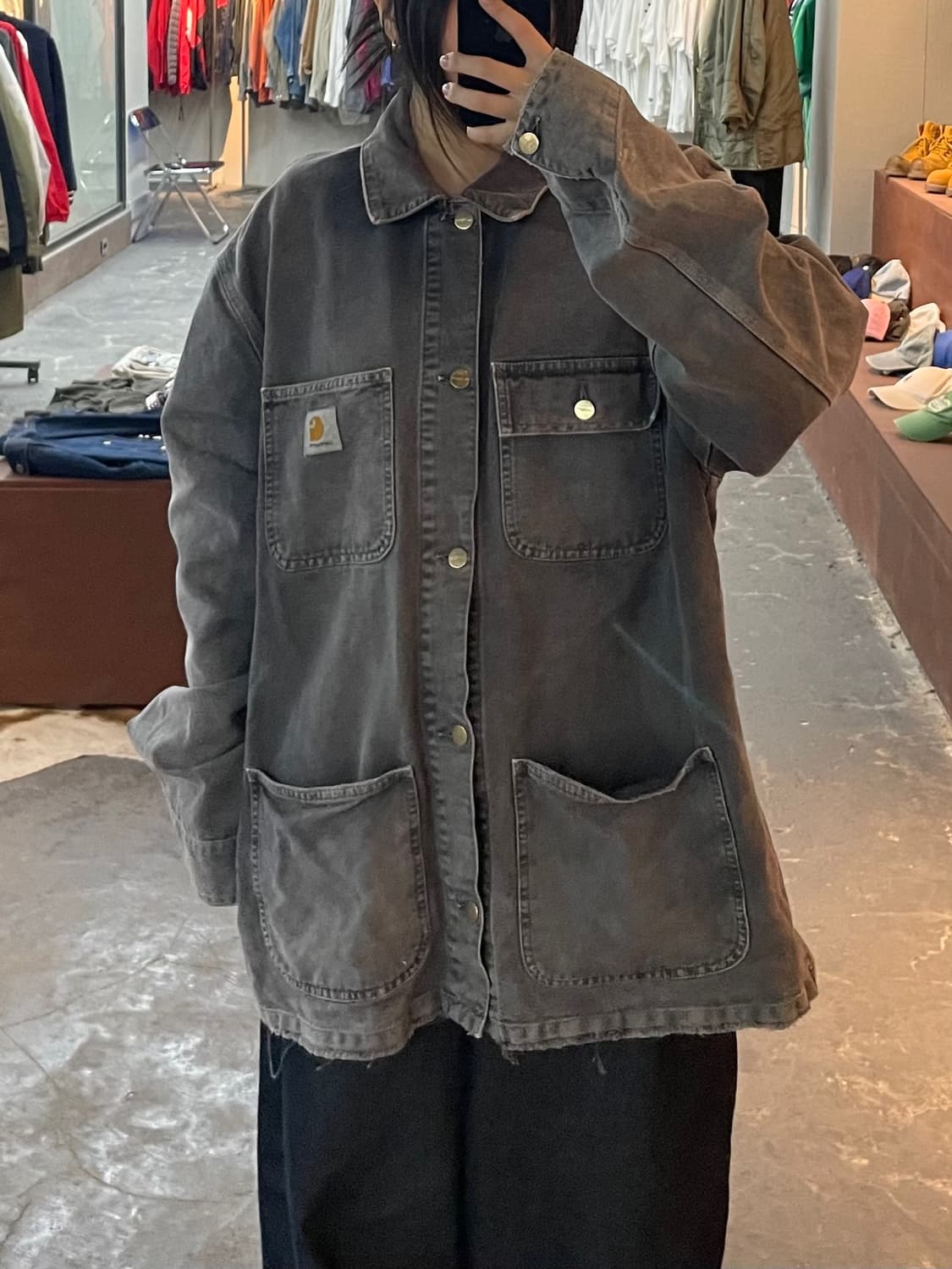 칼하트WIP 초어 빈티지워싱 데님 자켓 H2146 상품이미지1