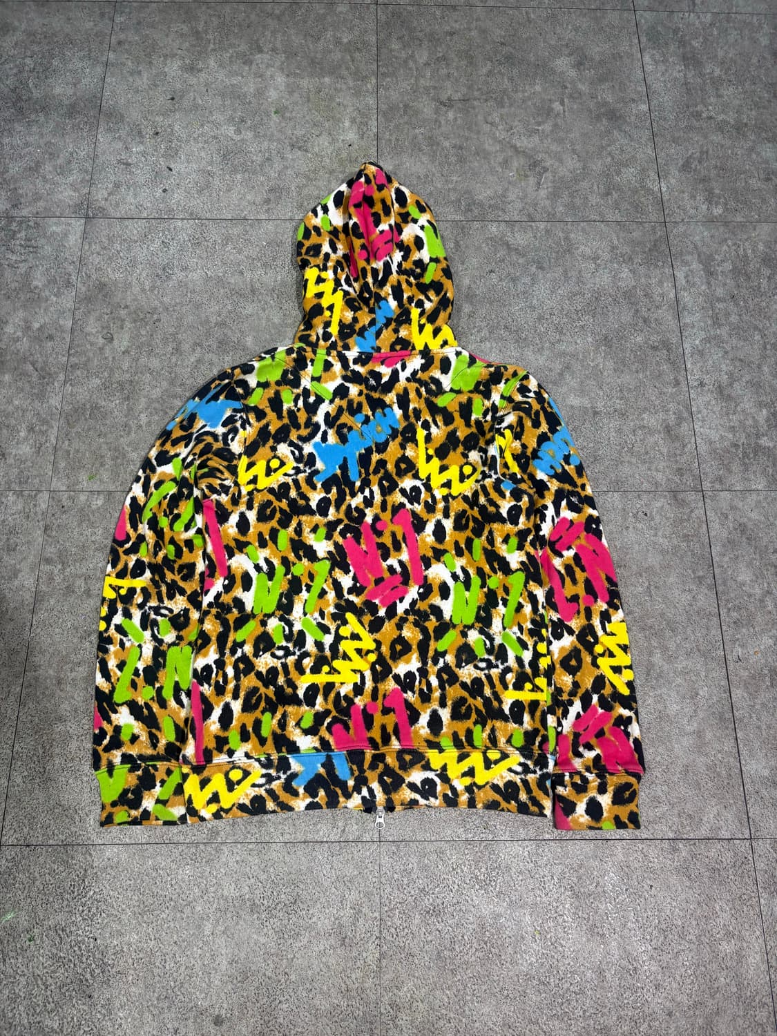 조이리치 레인보우 레오파드 후드집업 상품이미지5