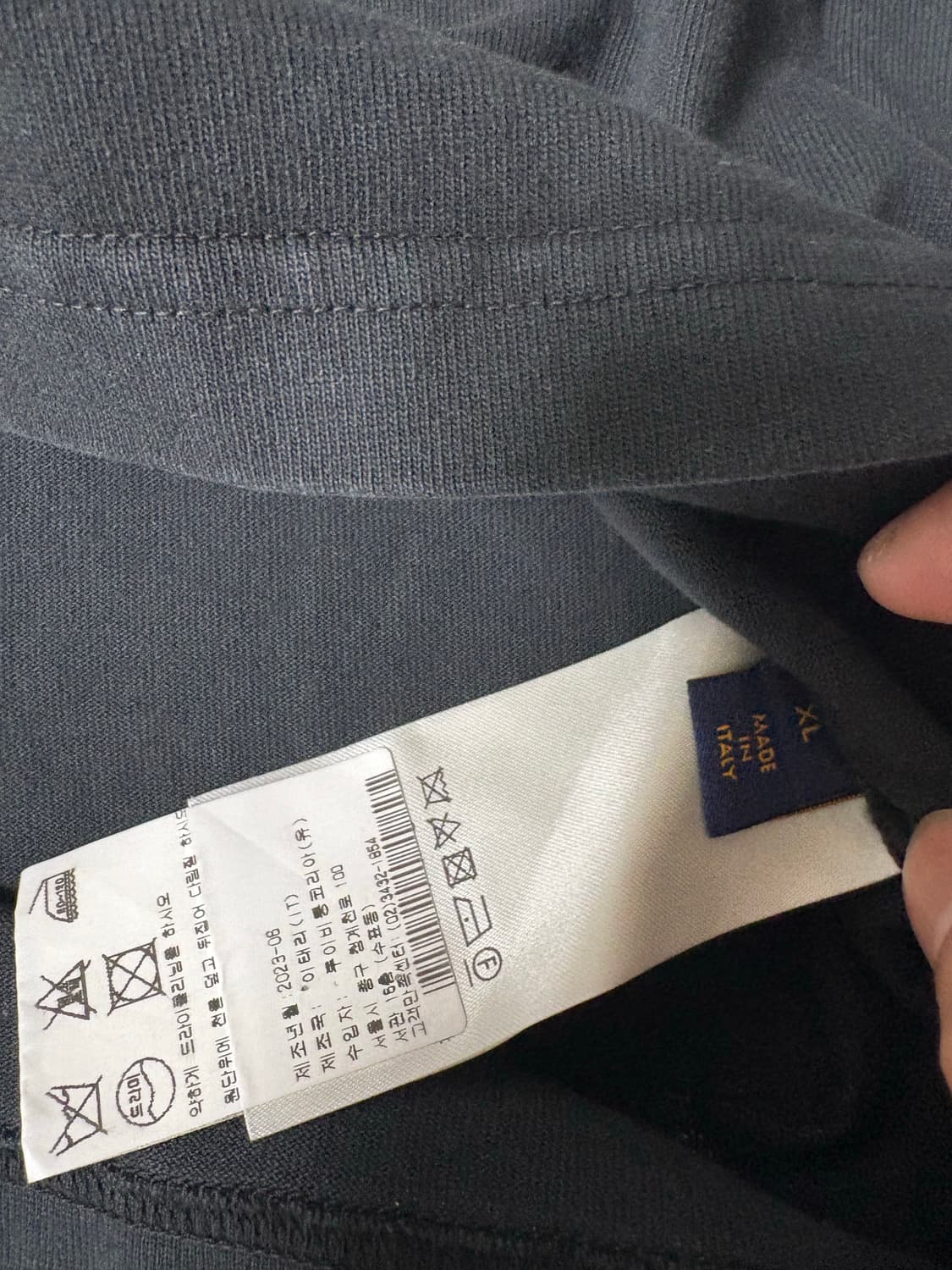 루이비통 스테이플 에디션 블랙 티셔츠 XL 백화점판 상품이미지6