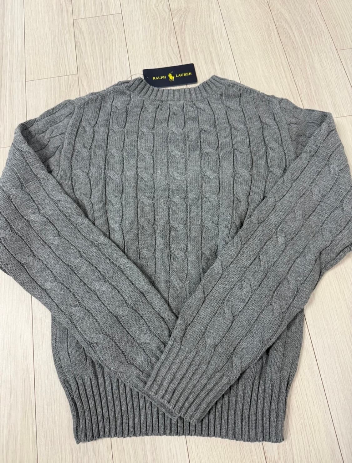 폴로 꽈배기니트 M 상품이미지2