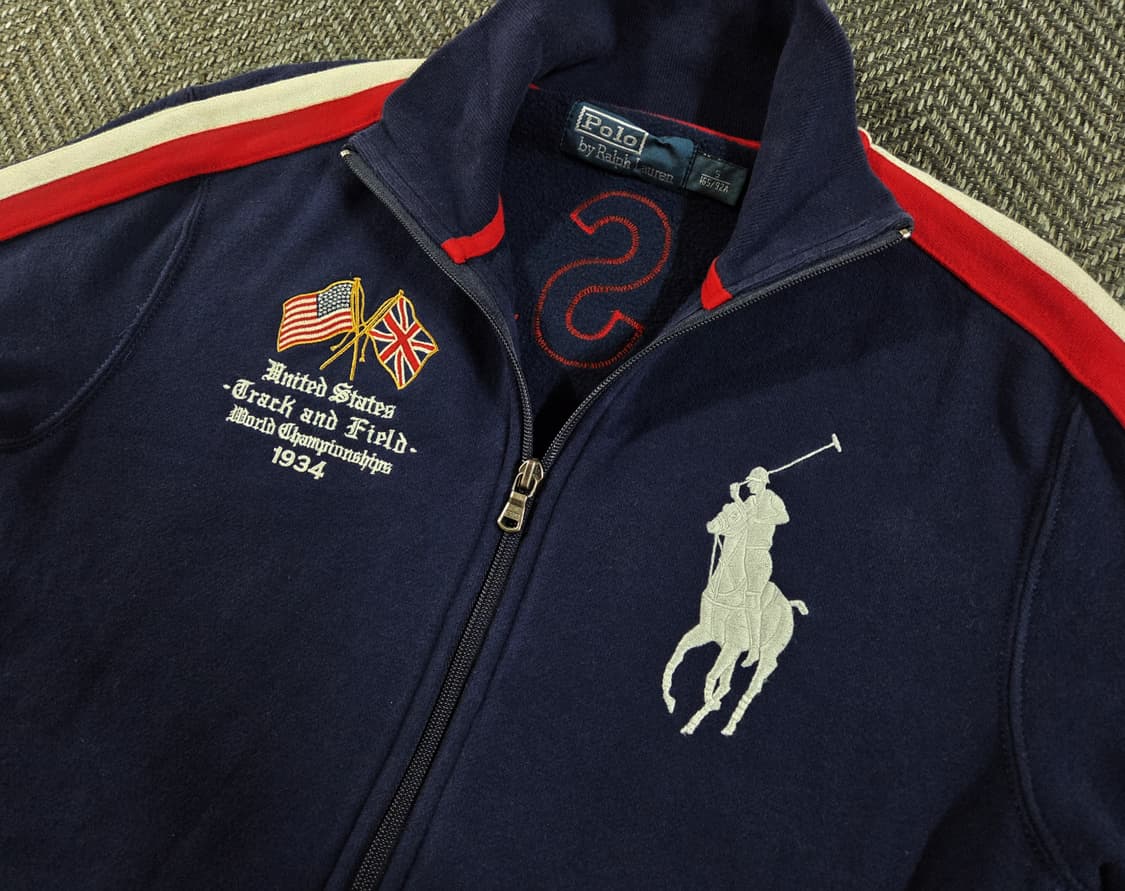 폴로 랄프로렌 빅포니 USA 성조기 집업 트랙 자켓 상품이미지4