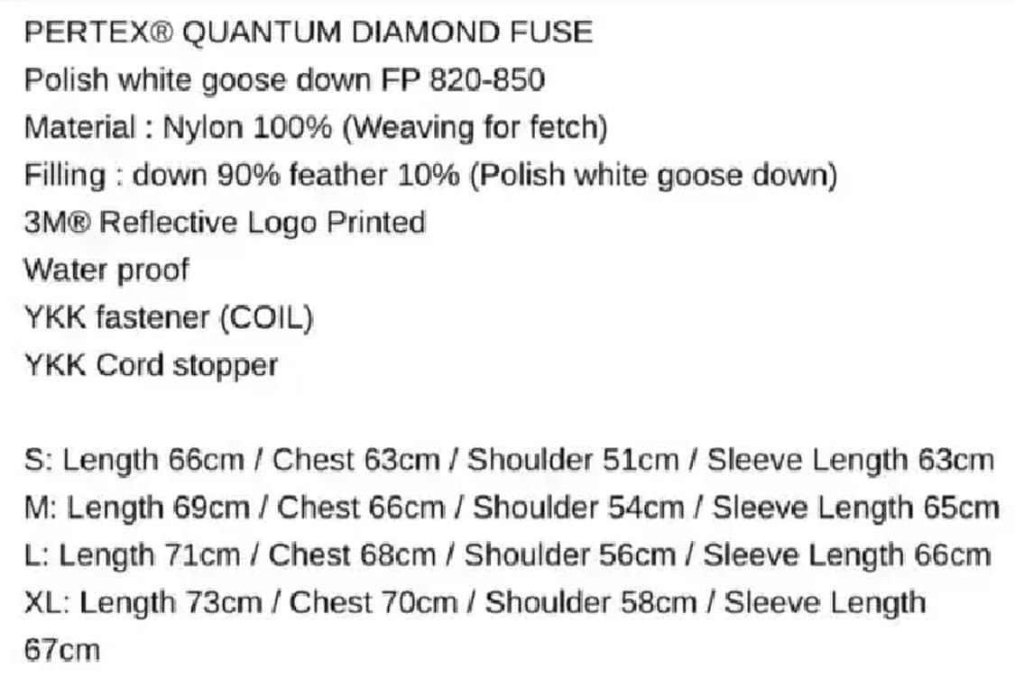 (새상품 XL) 페치선데이 퍼텍스 폴리쉬 구스 챌린저 패딩 다운 자켓 상품이미지3