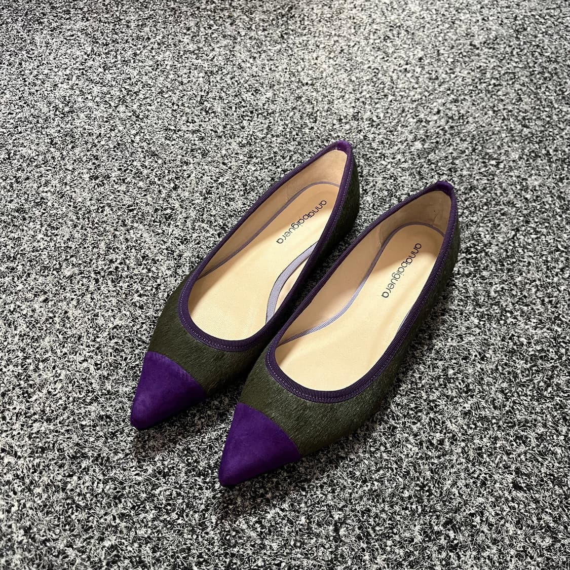 annabaiguera 안나바이게라 송치 플랫슈즈 38 미사용 상품이미지1