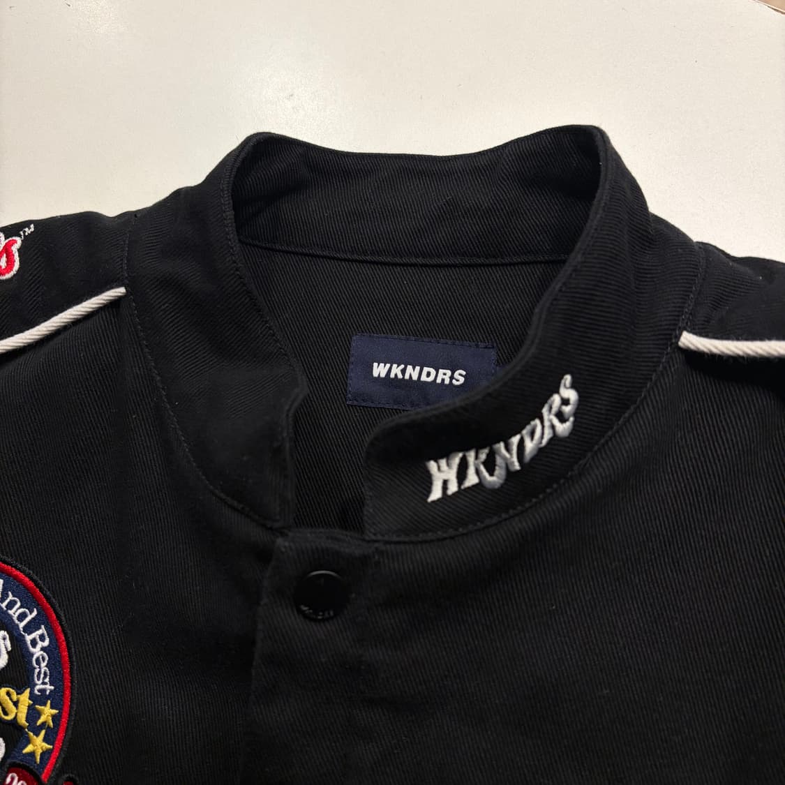 [M] 위캔더스 x 켈로그 호랑이 레이싱 자켓 블랙 B523 상품이미지6