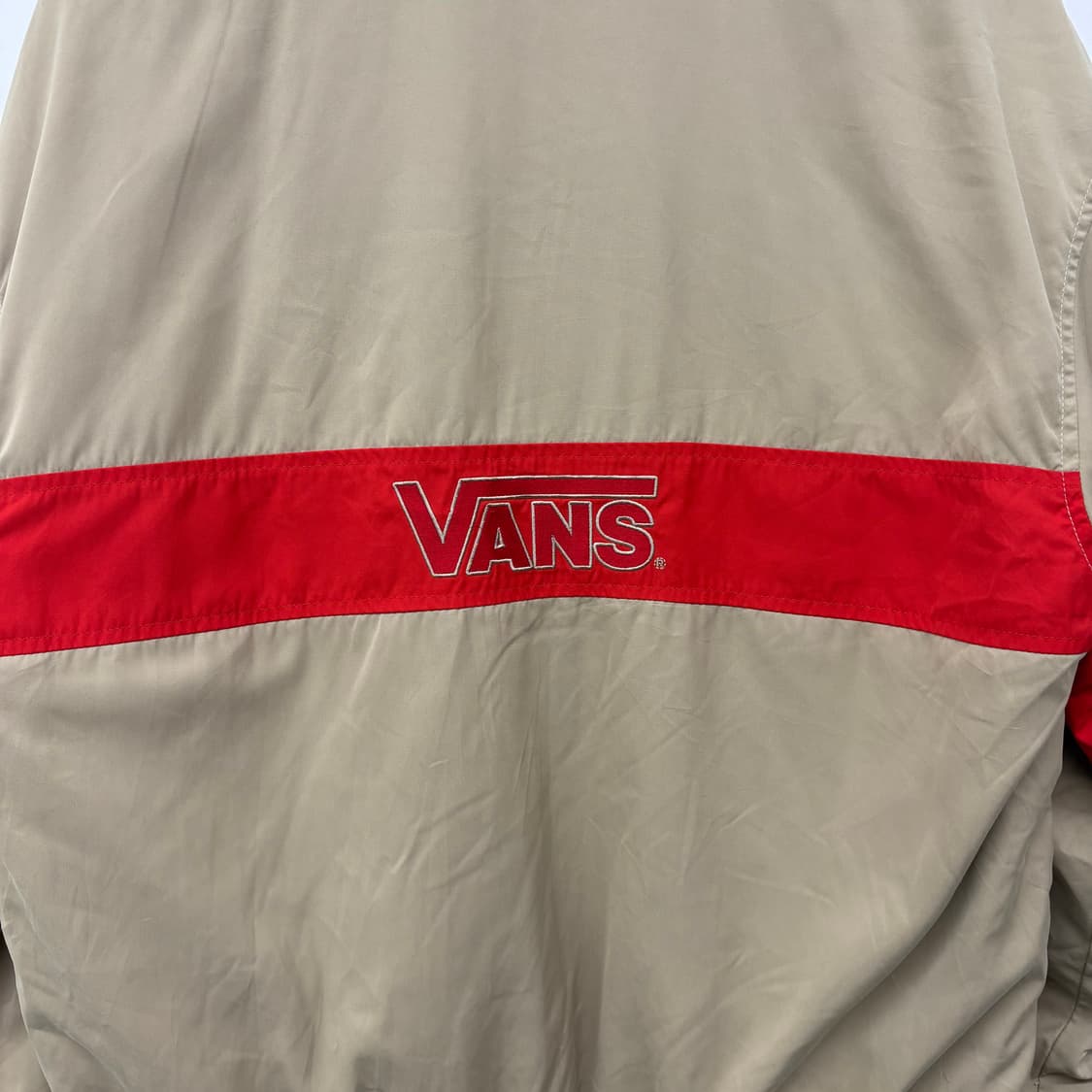 VANS 반스 올드스쿨 바람막이 점퍼 카키 레드 M 상품이미지8