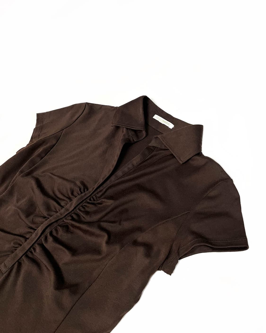 vintage 셔링 카라 티셔츠 상품이미지3