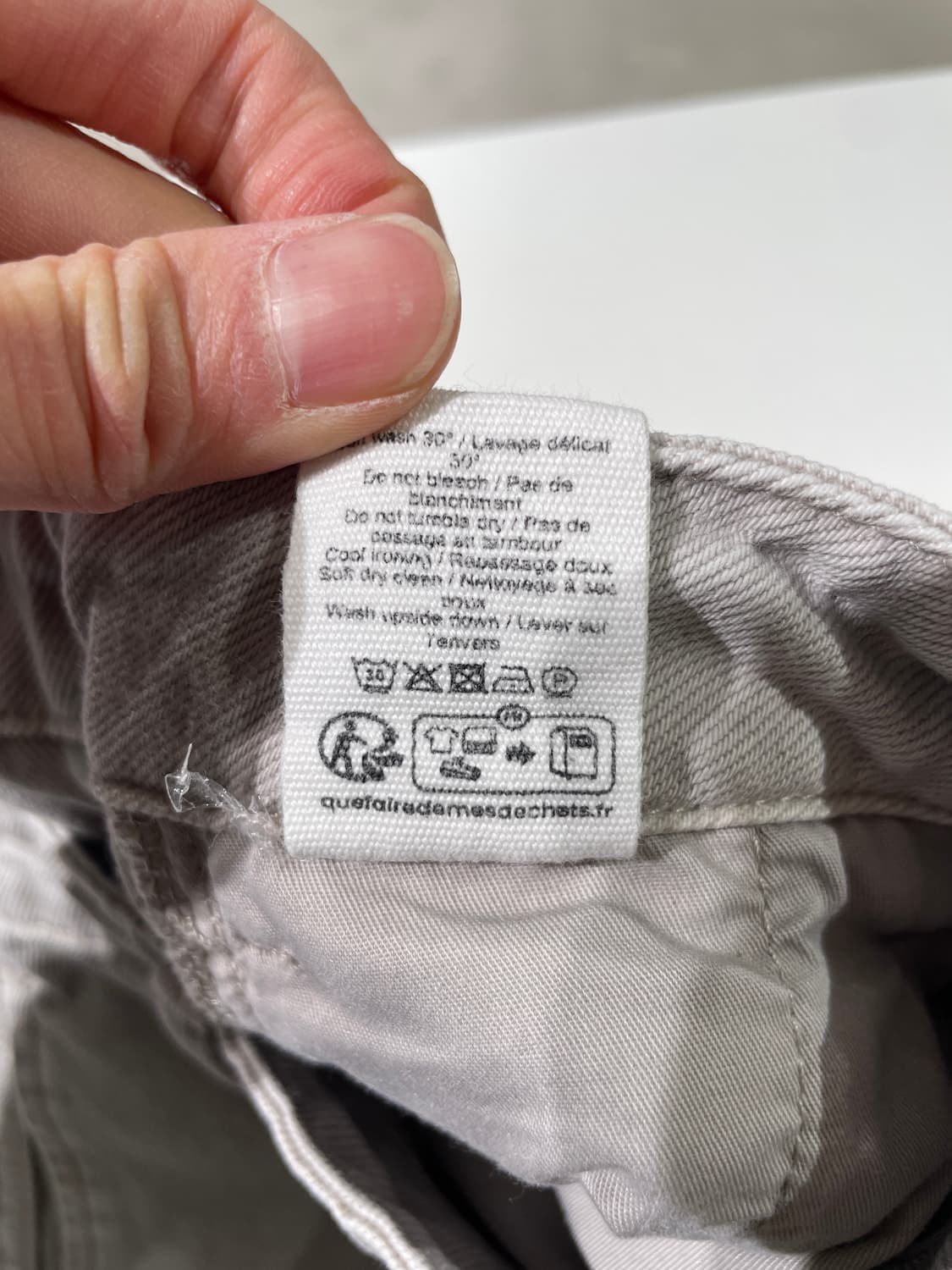 르메르 라이트 그레이 와이드 데님 팬츠 상품이미지9