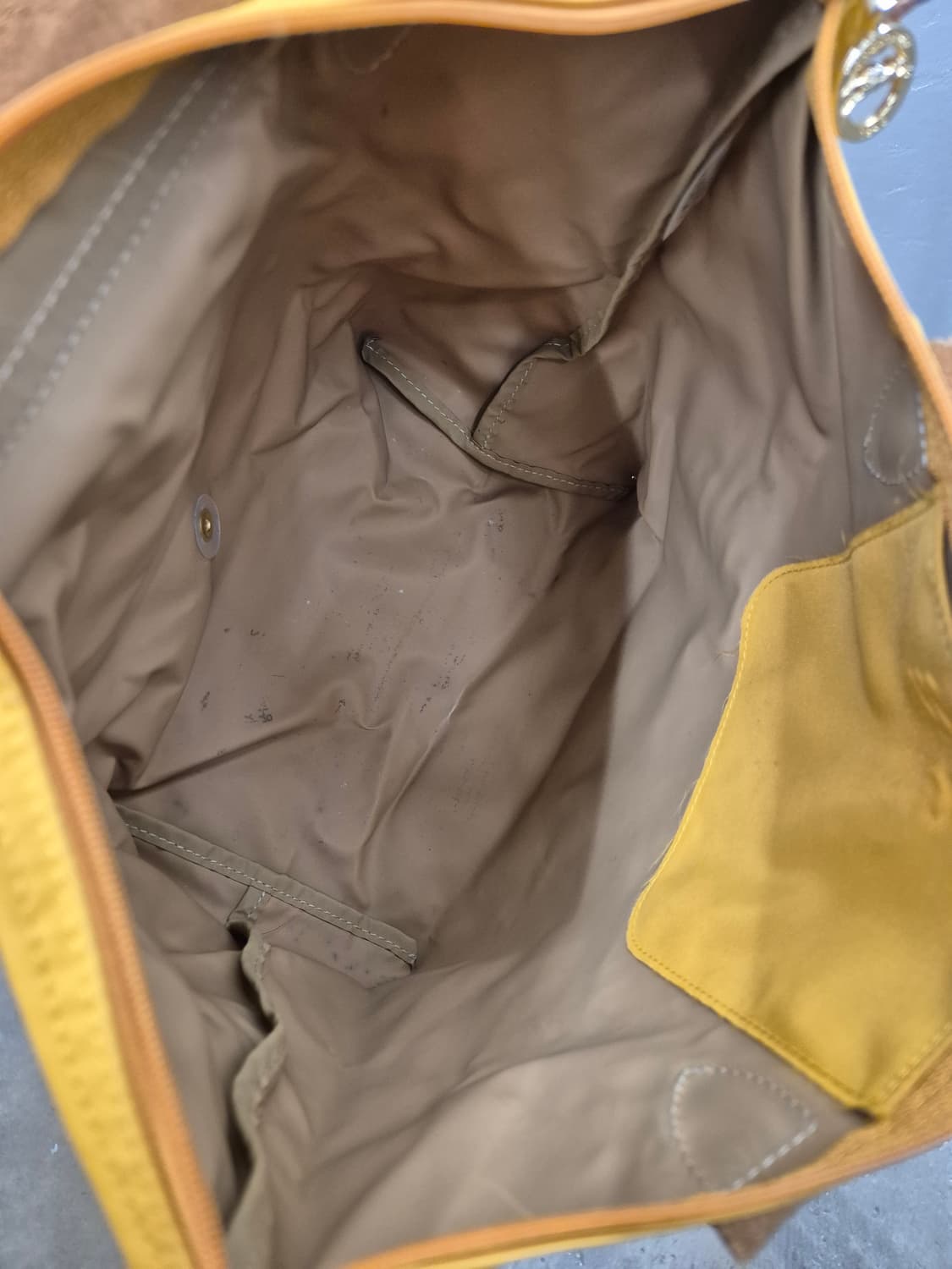 롱샴 르 플리아쥬 토트백 머스타드 상품이미지8