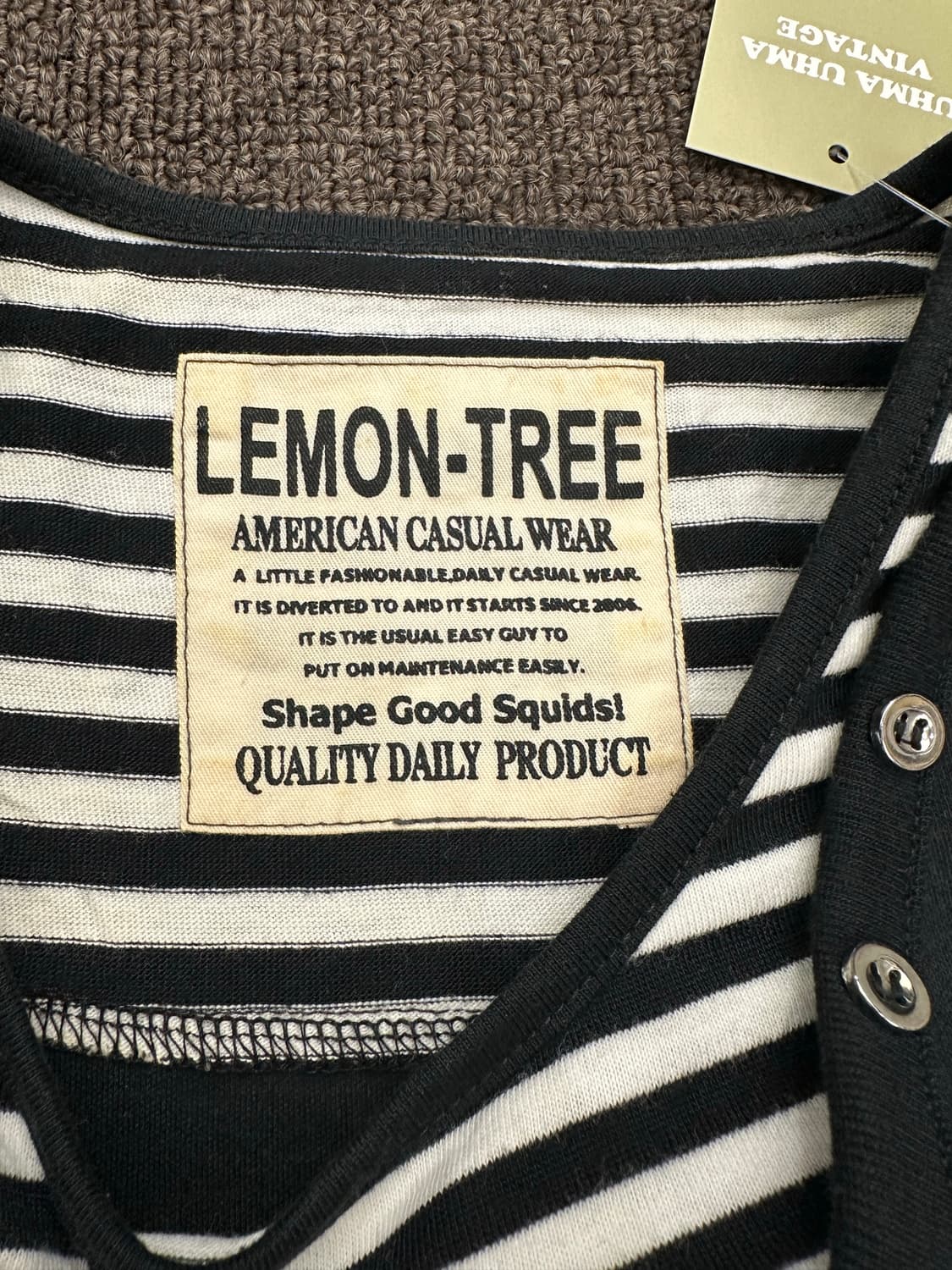 M)Lemon tree y2k 레이어드 반팔 상품이미지3