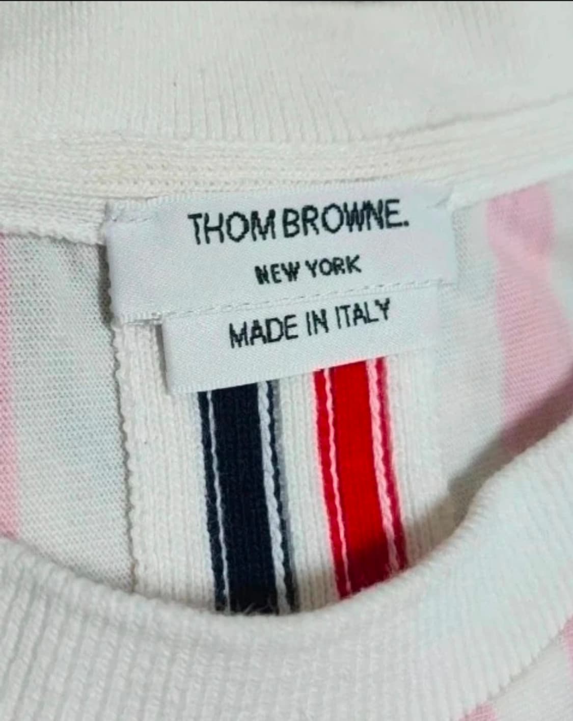 톰브라운 스트라이프 삼선 반팔티 상품이미지5