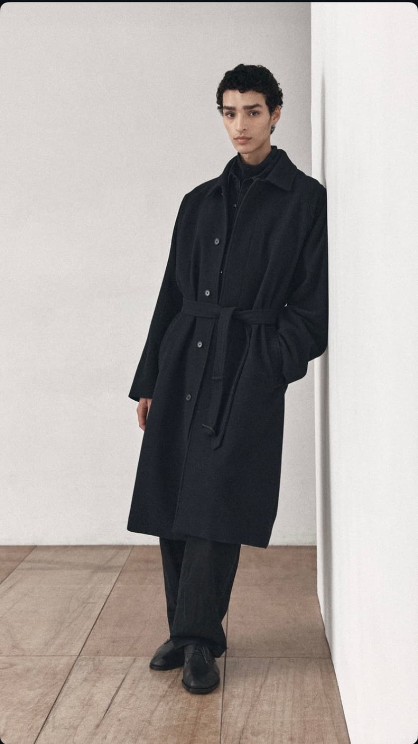 브라운야드 퓨어 울 스탠드 카라 코트(4) 상품이미지2