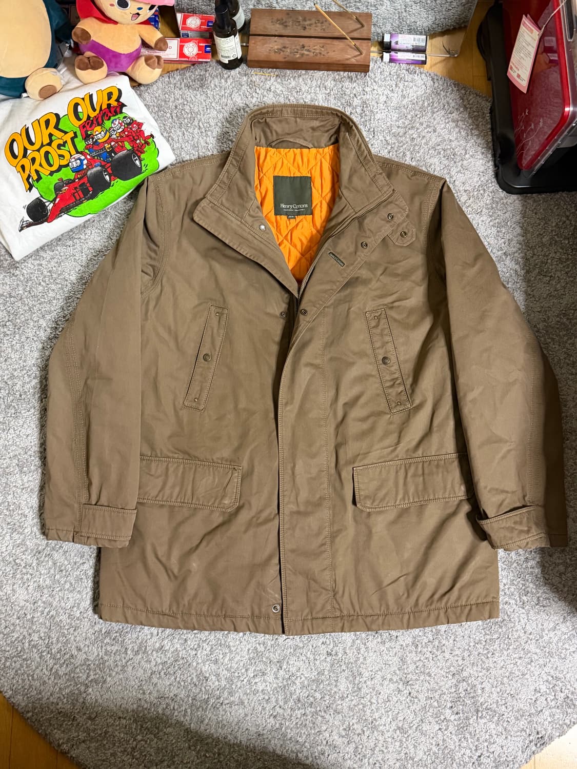 헨리코튼 가먼트다잉 코튼 카코트 상품이미지1