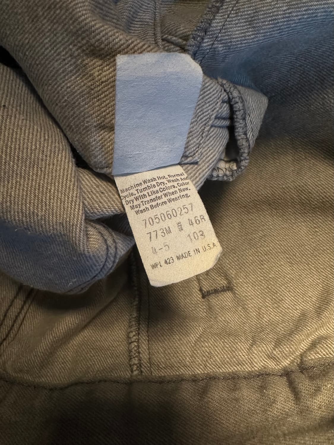 80s USA 빈티지 리바이스 3세대 그레이 데님 자켓 상품이미지9