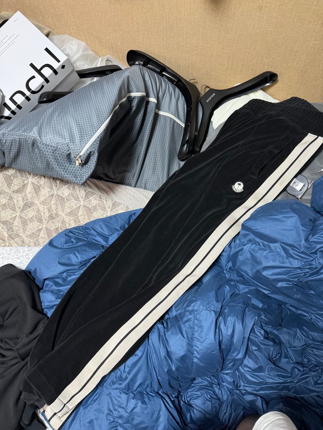 몽클레르 팜엔젤스 셔닐 벨벳 트랙 셋업 판매 상품이미지2