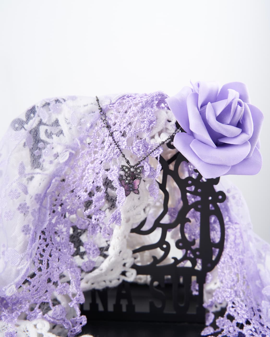 Anna sui 레이어드 버터플라이 큐빅 목걸이 상품이미지2