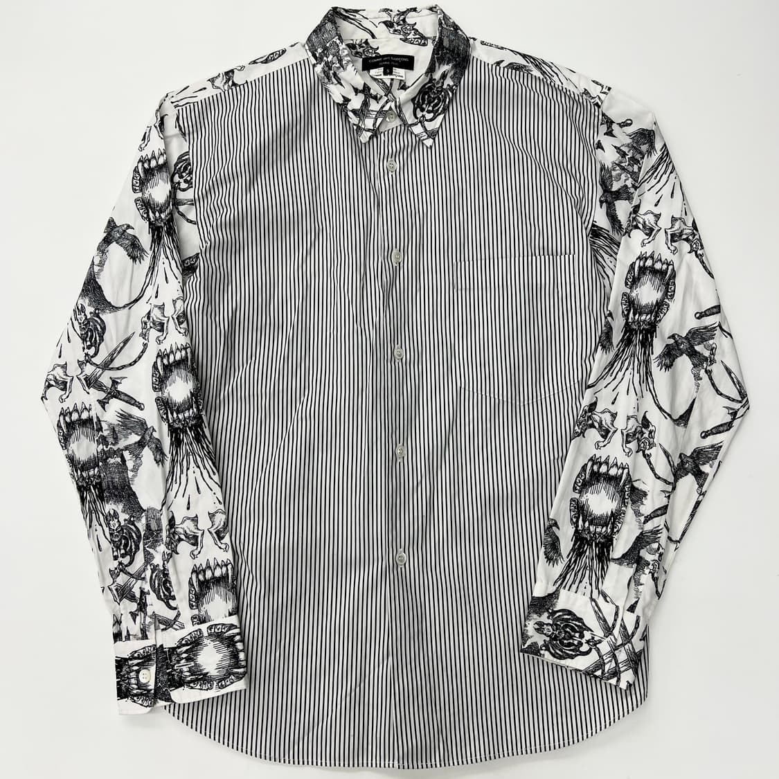 꼼데가르송  스트라이프 배색 셔츠  상품이미지1