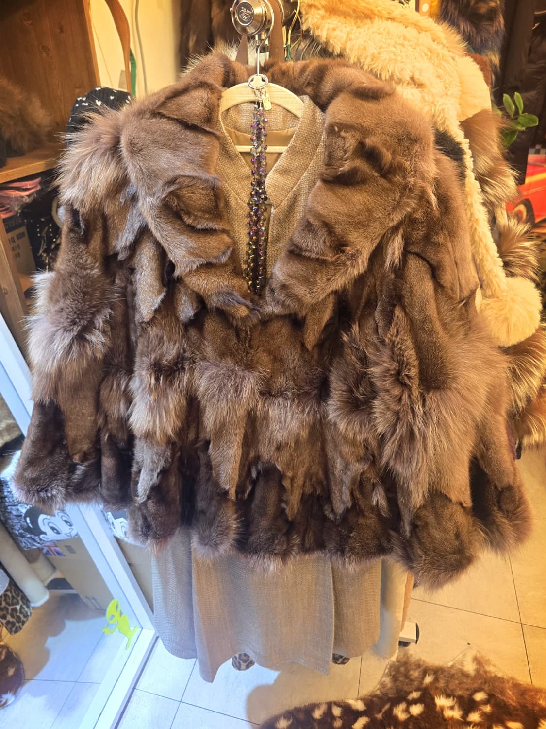 Lernenade 러시아 세이블 담비 밍크 모피 자켓 상품이미지6