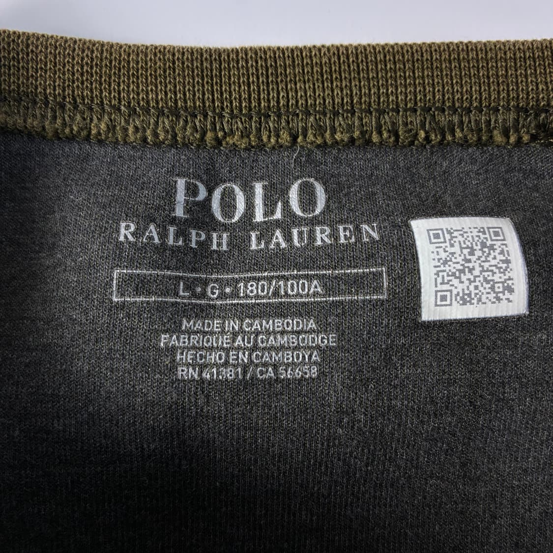 Polo  폴로 랄프로렌 자수 카키 맨투맨  상품이미지4