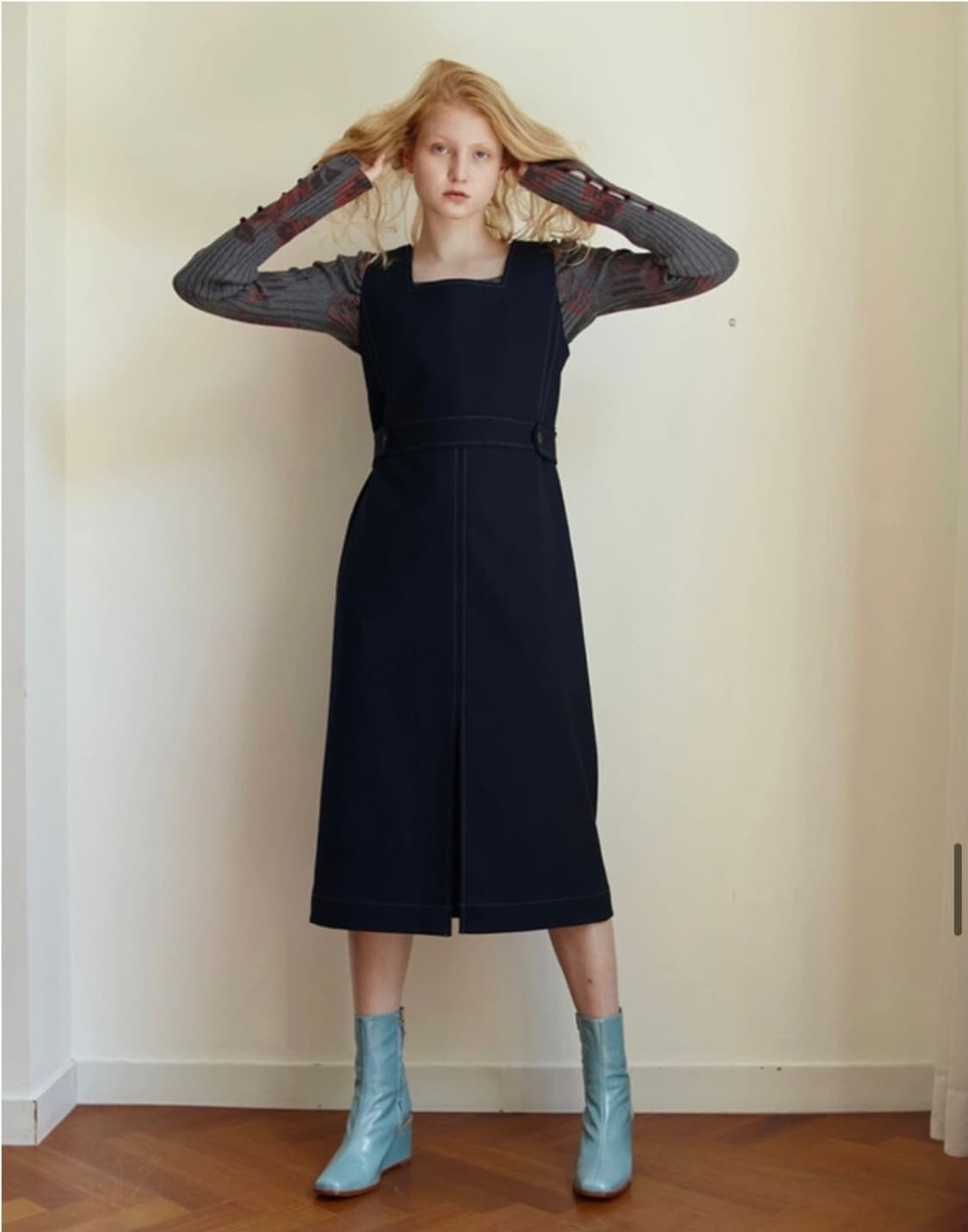 EN OR 양면 스티치 원피스 M
 상품이미지1