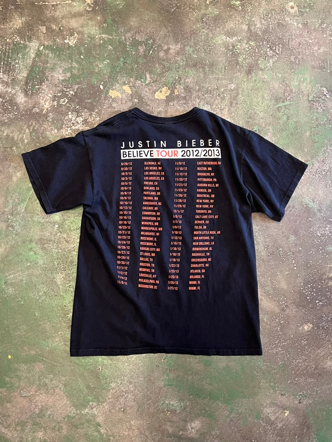 10's [L] 저스틴비버 Believe Tour 2012 투어 머천 티 상품이미지10