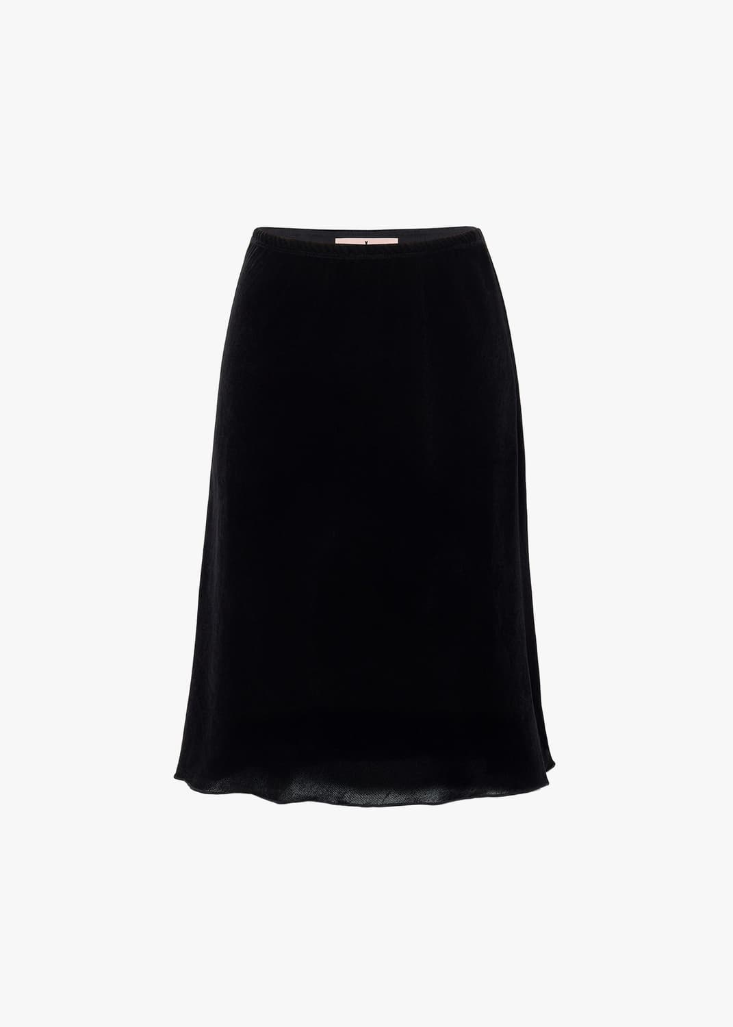 카하라 벨벳 미디 스커트 블랙 상품이미지2