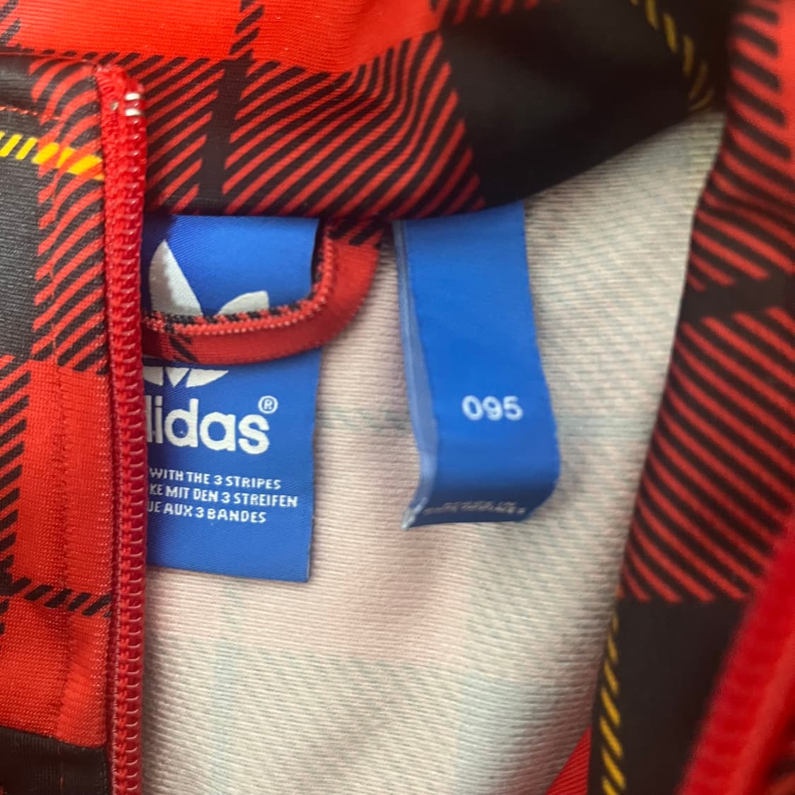 아디다스 져지 레드 체크 상품이미지2