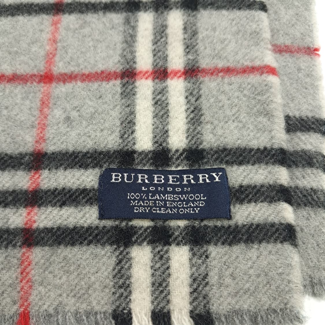 MX179 버버리 그레이 노바체크 램스울 목도리 머플러 상품이미지4