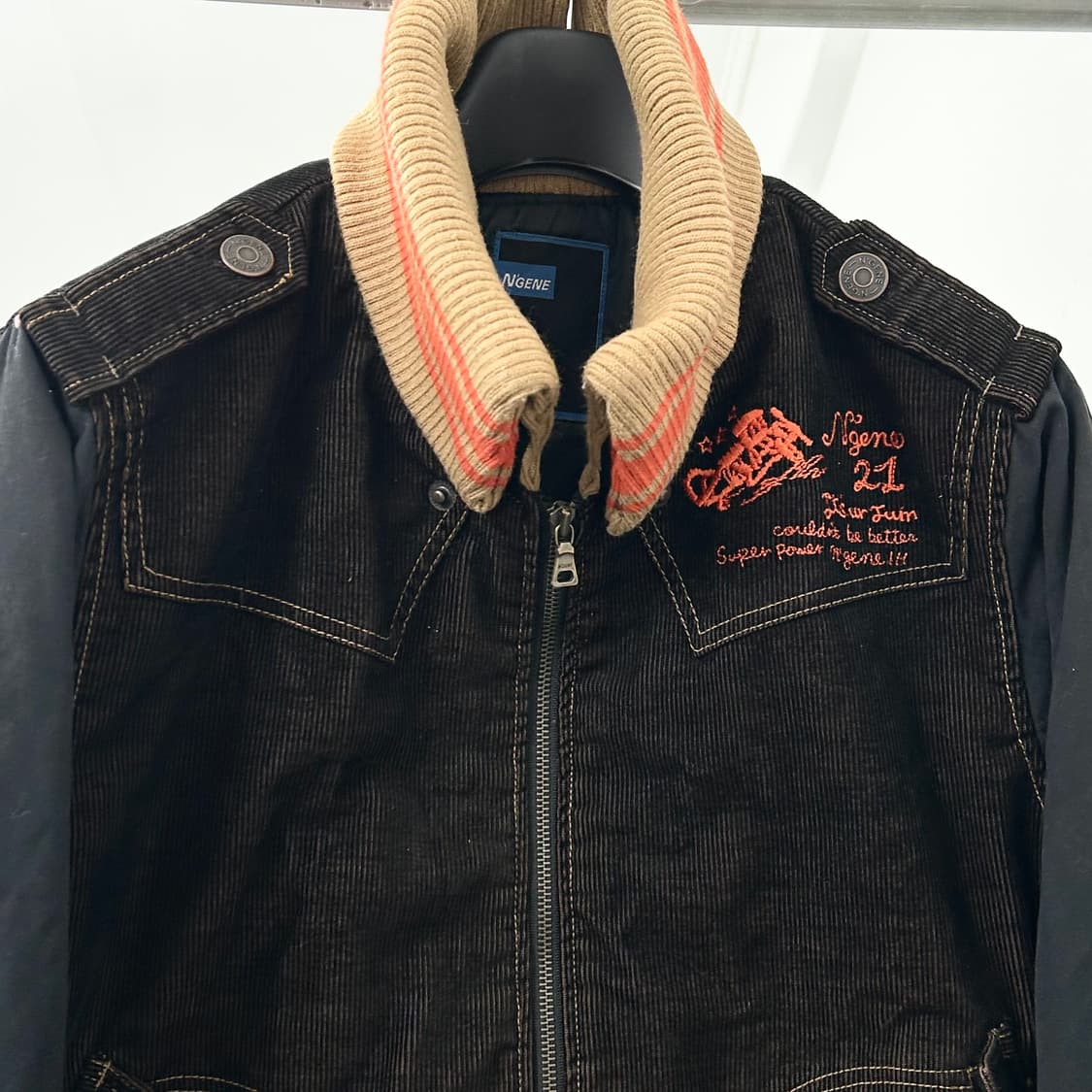 N'gene 니트넥 코듀로이 자켓 상품이미지6