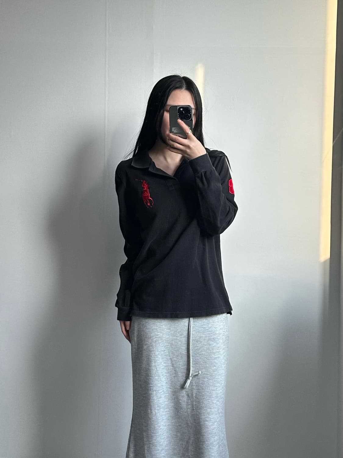 폴로 랄프로렌 빅포니 블랙 긴팔 카라티 상품이미지1