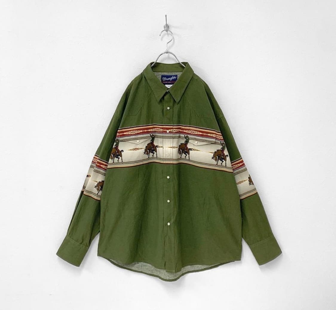 랭글러 카우보이 웨스턴 셔츠XXL 상품이미지1