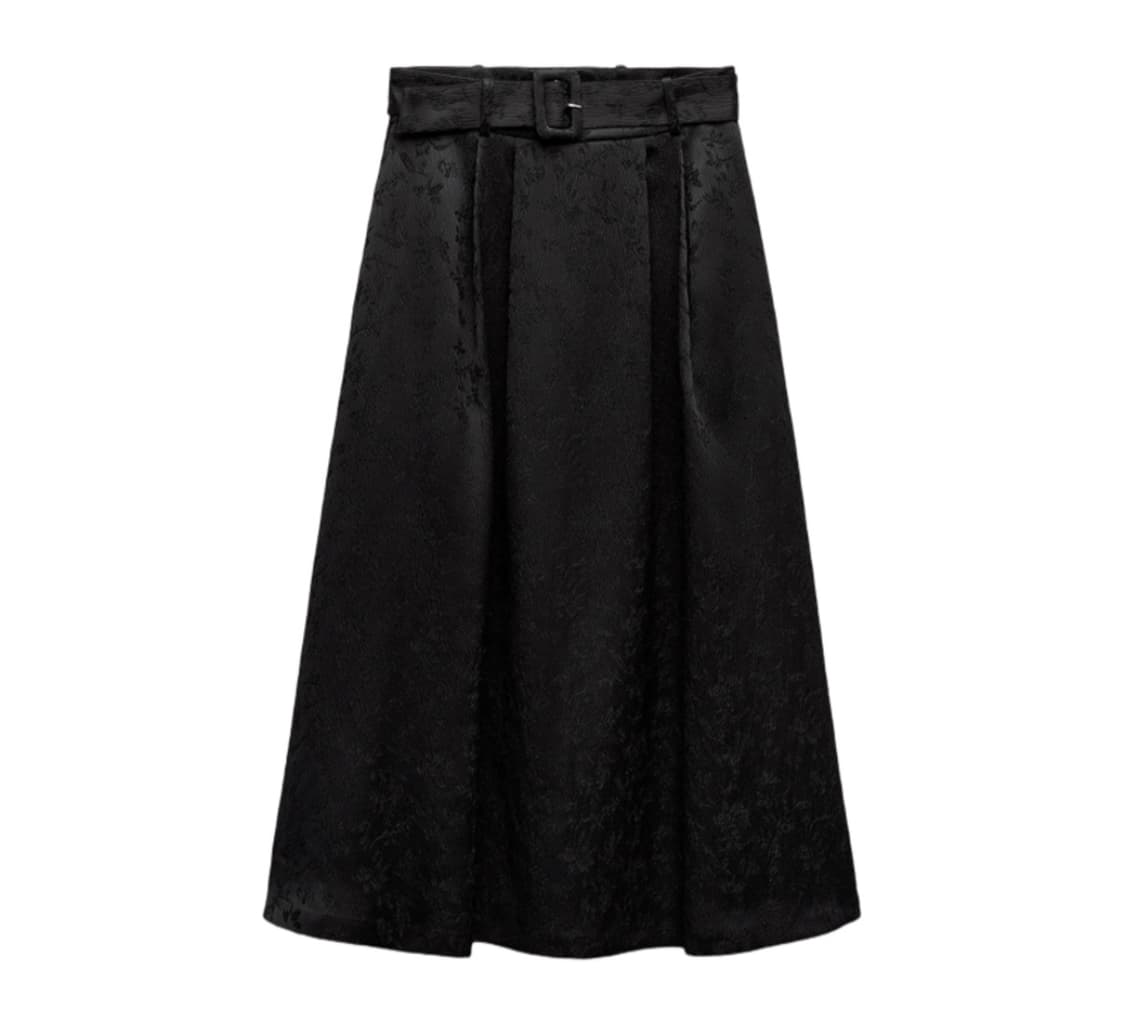 자라 자카드 스커트 벨트 포함 상품이미지1