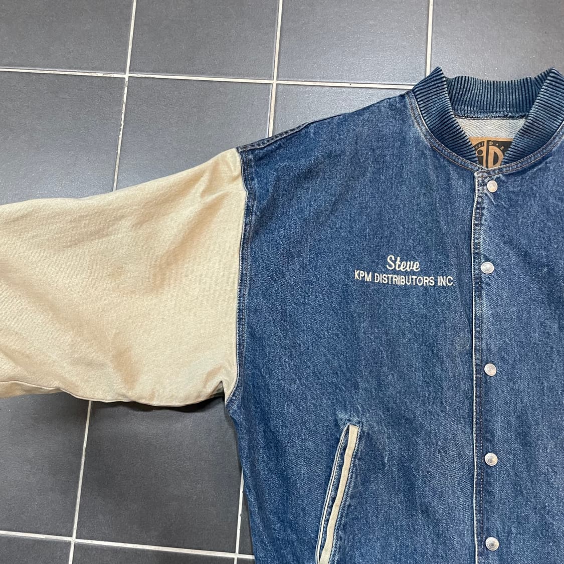 Vintage Denim Varsity jacket 상품이미지6