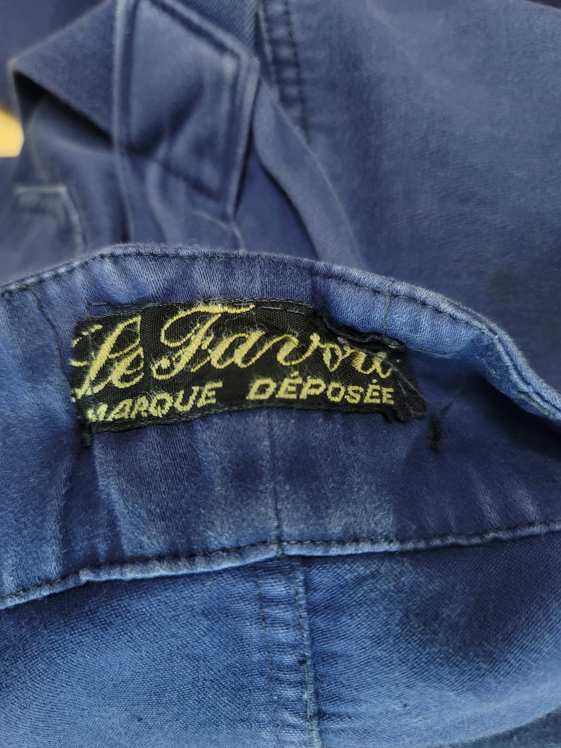 50-60s Le Favori 프렌치워크웨어 몰스킨 워크 오버롤 상품이미지10