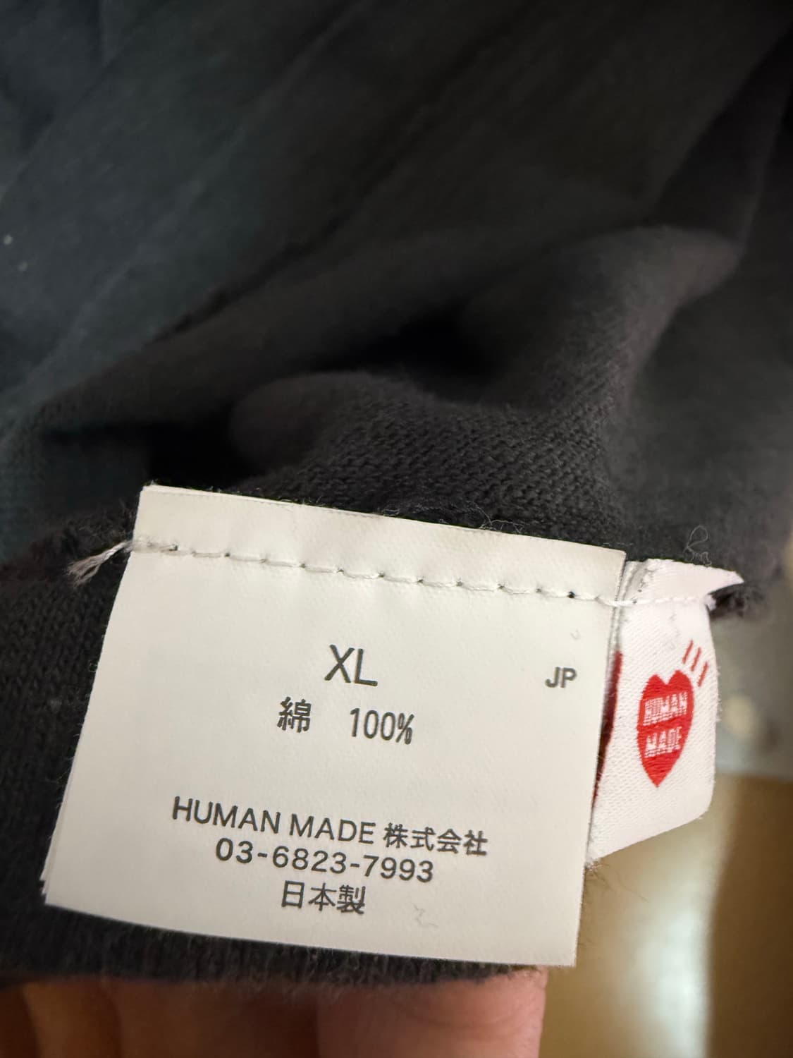 휴먼메이드 반팔 블랙 XL 판매합니다 상품이미지2