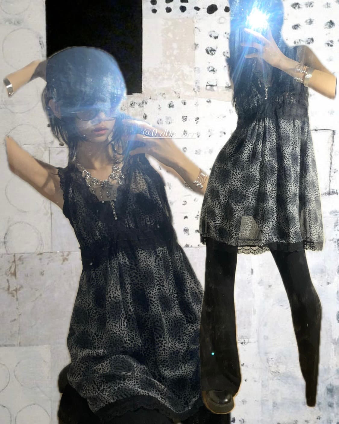 레오파드 슬립원피스 상품이미지1