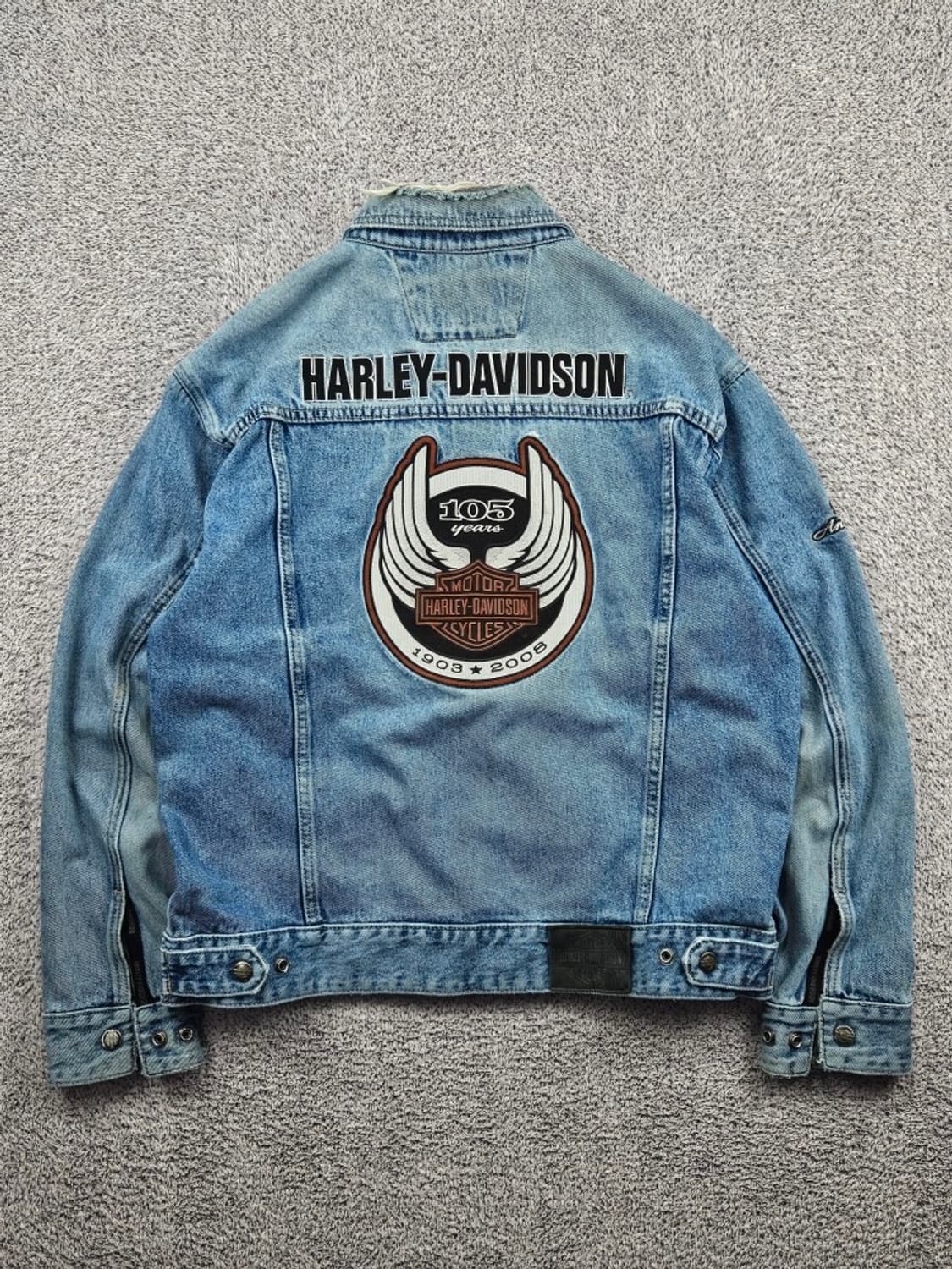 할리데이비슨 105주년 바앤실드 데님 트러커 자켓 ( L )/11583 상품이미지1