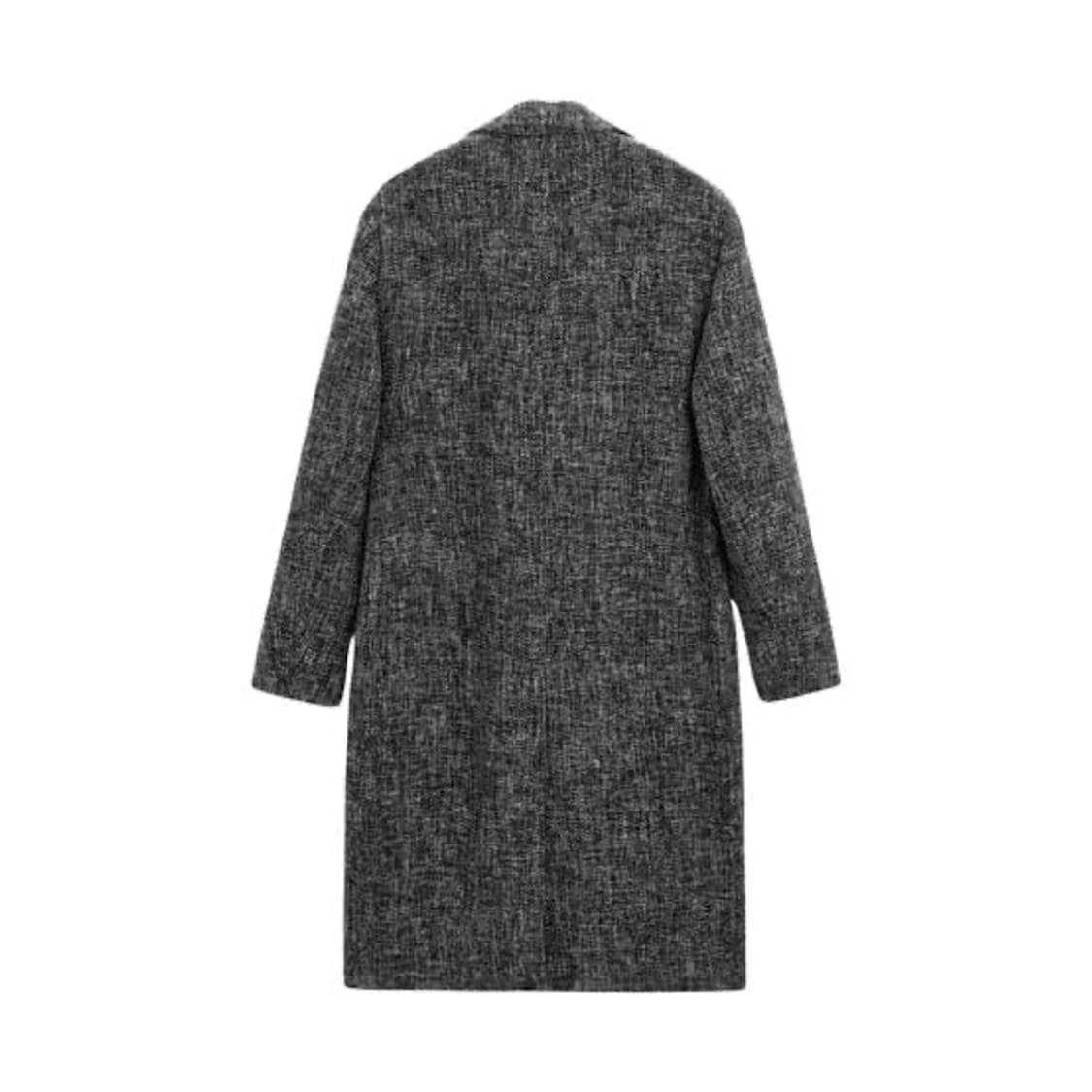 자라 릴렉스드 핏 텍스쳐드 코트 그레이스 상품이미지5