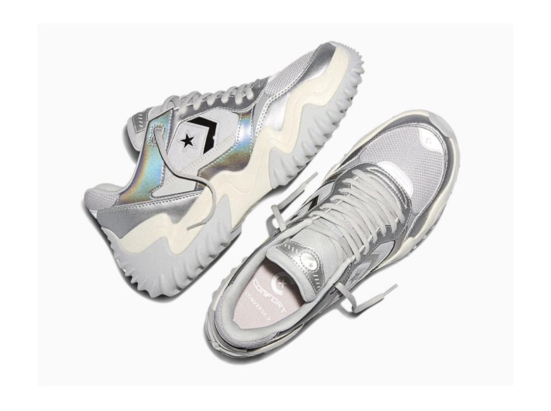 (새상품) 컨버스 웨이브 모션 트레이너 OX 실버 상품이미지3