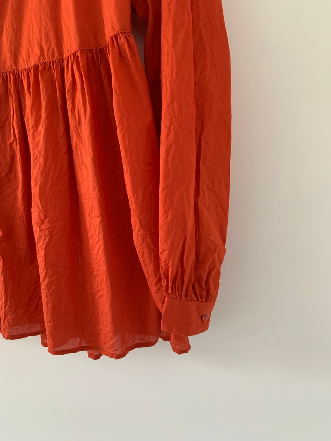 UNIQLO 오렌지 블라우스 상품이미지3